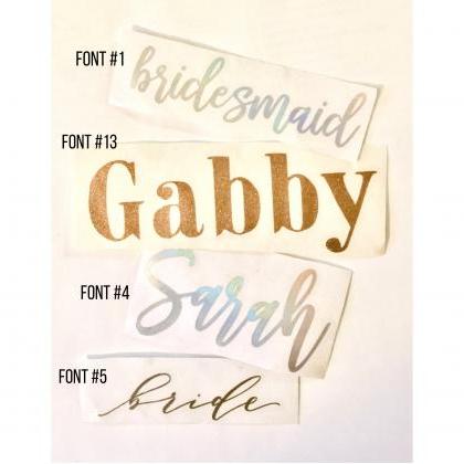 Custom Vinyl Decal | Personalized Name Or Word |..