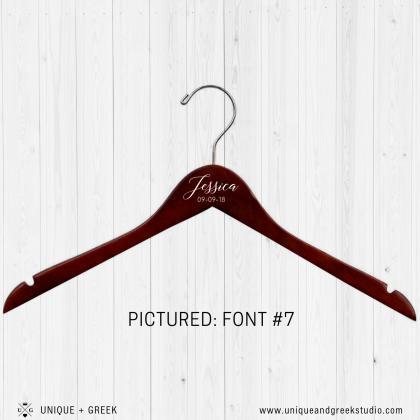 Double Personalized Hangers | Dress Hanger | Name..