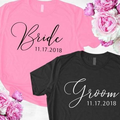 Personalized Bride Shirt, Custom Date, Newlyweds,..