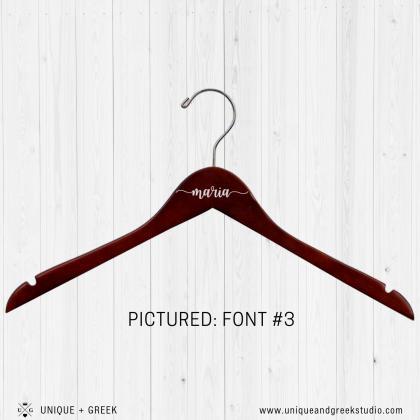 Personalized Hangers | Set Of 6 | Dress Hangers |..