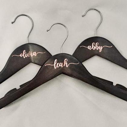 Personalized Hangers | Set Of 6 | Dress Hangers |..